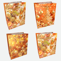 Пакет подар. бум. новогодн. 26*32*10 см 210 гр/м2 "Золотой стиль"