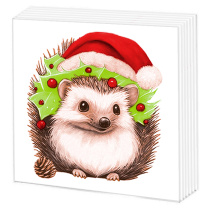 Салфетка "НГ Новогодний ёжик" 33*33см, 20 шт., 2-х слойная