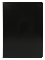 Папка 2 кольца 18 мм 0,5 мм пластик А4 черная