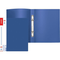 Папка 2 кольца 25 мм 0,6 мм пластик А4  Daily синяя