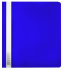 Скоросшив. пласт. А5 прозр. верх.  синий Люкс , 0.14/0.18