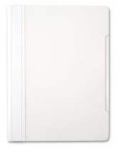Скоросшив. пласт. прозр. верх.  белый, 0.12/0.16