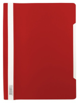 Скоросшив. пласт. прозр. верх.  красный Люкс , 0.14/0.18