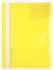 Скоросшив. пласт. прозр. верх. + карман для визиток, желтый, 0.12/0.16