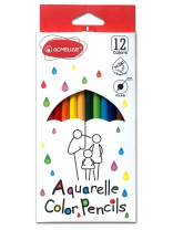Карандаши цвет. акварельные 12цв  ACMELIAE с кисточкой
