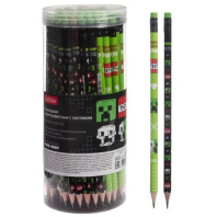 Карандаш ч/гр "Pixel Boom" НВ с ластиком