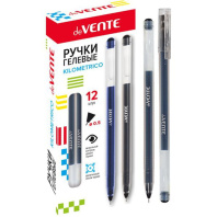Ручка гелевая deVENTE"Kilometrico" 0,5мм., УВЕЛИЧЕННЫЙ объем , черная