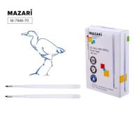 Стержень шар. MAZARI 99мм, типа Parker, синий, 0,7мм, масл.осн., пластиковый