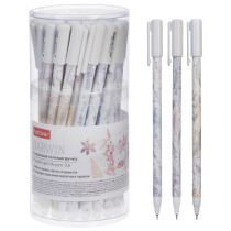 Ручка гелевая стираемая Hatber "Darwin" синяя, 0,6мм