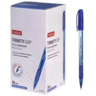 Ручка шар. Hatber "Тринити Плюс" синяя, маслян.осн., 0,7мм