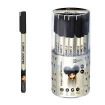 Ручка шар. Феникс+ "Девчонка в шапке" синяя, 0,5мм., софт-тач