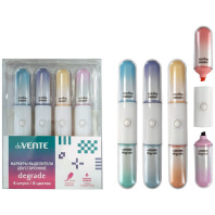 Набор текстовыделителей "deVENTЕ Degrade" 4шт./8 цв., 1-4мм, двусторонние