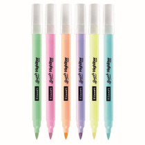 Набор текстовыделителей Luxor "PASTEL BRUSH HL" 6 цв.