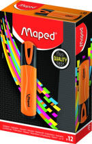 Текстовыделитель MAPED 1-5мм, классик, оранжевый