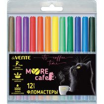 Фломастеры  12цв "deVENTE. MooreCafe", вентил. колпачок, блистер