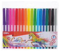 Фломастеры  18цв "Deli. ColoRun ", блистер