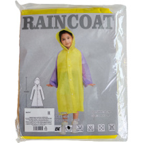 Дождевик с капюшоном 115*55 см, двухцветный, детский, ассорти цветов, ЭВА