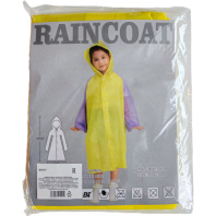 Дождевик с капюшоном 115*55 см, двухцветный, детский, ассорти цветов, ЭВА