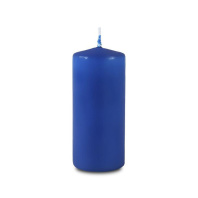 Свеча пеньковая 40*90мм синяя