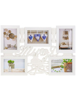 Фоторамка на 5 фото 10*15см "Вместе" белая