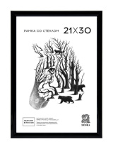 Фоторамка пластик 21*30 508 (Черная)