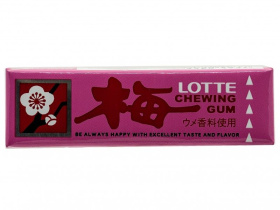 Жевательная резинка Умэ"со вкусом японской сливы" Lotte" 26,1гр., /уп.15шт./