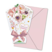 Открытка А5 фигурная  "Любимой мамочке"