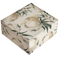 Подарочная коробка 20*20*10 см "Peony. Айвори" требуется сборка