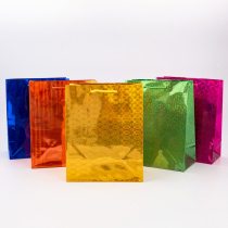 Пакет подар. бумажн.  голография 18*23*10 см, 160гр/м2  Ассорти