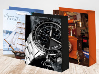 Пакет подар. бумажн. 12*15*6 см, 140гр/м2  Микс мужской