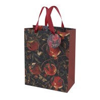 Пакет подар. бумажн. 26*32,4*13 см 210гр/м2 Flora. Гранат
