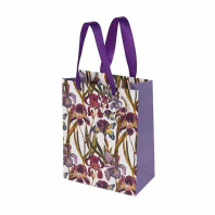 Пакет подар. бумажн. 26*32,4*13 см 210гр/м2 Flora. Ирисы