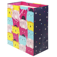 Пакет подар. бумажн. 33*45*15 см 140гр/м2  Коты