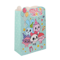 Пакет подар. бумажн. 33*45*15 см 190гр/м2  Малышарики