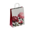 Пакет подар. бумажн. 35*26*15 см, 100 гр/м2  Пион коричневый, крученые ручки
