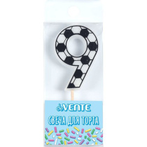 Свеча-цифра "9" Футболист, 5см