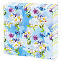 Салфетка "Полевые цветы" 33*33см, 20 шт., 2-х слойная