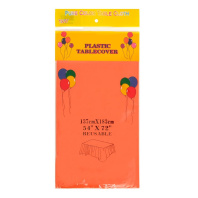 Скатерть п/э 137*183см оранжевая