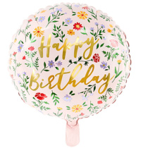 Шар фольга 18" " Полевые цветы Light Pink"