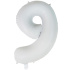Шар фольга 26" "Цифра 9" White