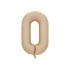 Шар фольга 40" "Цифра 0" карамель 102 см
