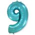 Шар фольга 40" "Цифра 9" синий 102 см