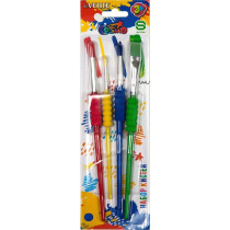 Набор кистей "deVENTE. Cosmo" 4 шт, (синтетика круглые  2, 6, 10, плоская  12)