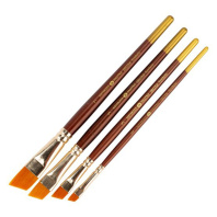 Кисть синтетика плоская скошенная   1 "Decola"