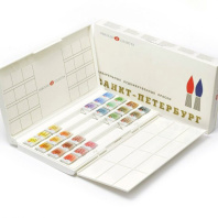 Акварельные краски худож. 24цв. Санкт-Петербург, палитра