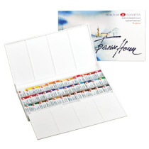 Акварельные краски худож. 36цв. Белые Ночи, в пластике, с палитрой