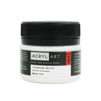 Краска акрил. "Акрил Арт", 20 мл, банка, белила титановые