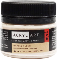 Краска акрил. "Акрил Арт", 20 мл, банка, неаполитанская телесная