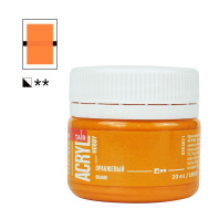 Краска акрил. "Акрил-Хобби"  20 мл, матовая, оранжевая