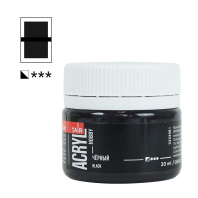 Краска акрил. "Акрил-Хобби"  20 мл, матовая, черная